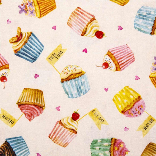 SALE Bake Sale My Little Cupcake Cream DDC10004-CREM-D - Michael Miller - Cupcakes Baking - Quilting Cotton Fabric