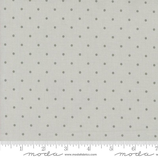 SALE Magic Dot 5230 Silver - Moda Fabrics - Polka Dots Dotted - Quilting Cotton Fabric