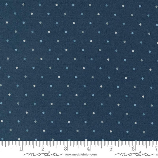 SALE Magic Dot 5230 Midnight - Moda Fabrics - Polka Dots Dotted - Quilting Cotton Fabric