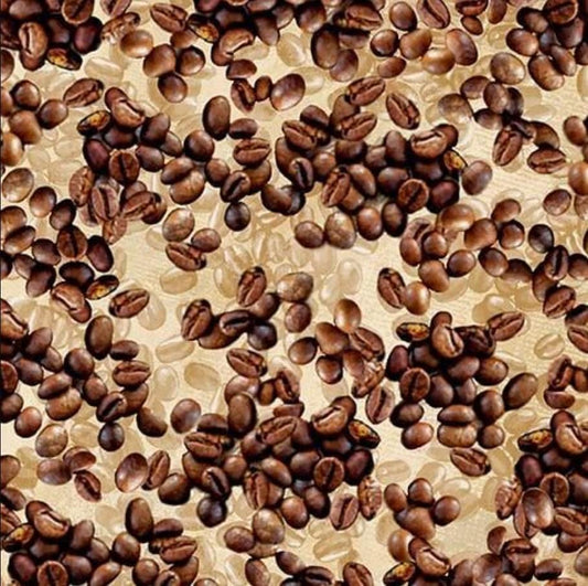 SALE Espresso Yourself Spill the Beans DCX12054 Latte  - Michael Miller - Coffee Latte Drinks - Quilting Cotton Fabric