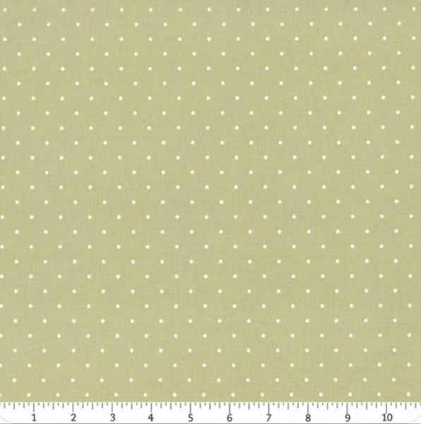 Magic Dot 5230 Sage - Moda Fabrics - Polka Dots Dotted - Quilting Cotton Fabric