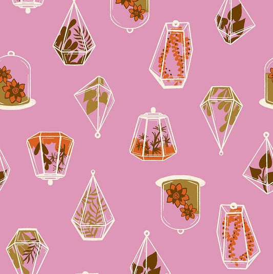 SALE Calathea Terrarium RS5183 Kiss - Moda Fabrics - Plants Nature Leaf Leaves - Ru- Star - Quilting Cotton Fabric