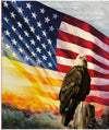 DEAL American Honor Eagle Panel PD17097 - Riley Blake Designs - DIGITALLY PRINTED - Flag Bird Patriotic - Quilting Cotton Fabric