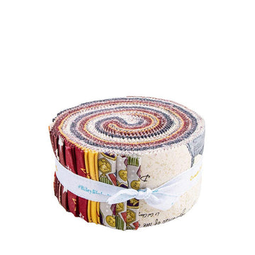 American Honor 2.5 Inch Rolie Polie Jelly Roll 40-Piece RP-17090-40 - Riley Blake Designs - Precut Bundle - Quilting Cotton Fabric