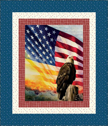 SALE American Honor Panel Boxed Quilt Kit - Riley Blake Designs - Patriotic - Quilting Cotton Fabric