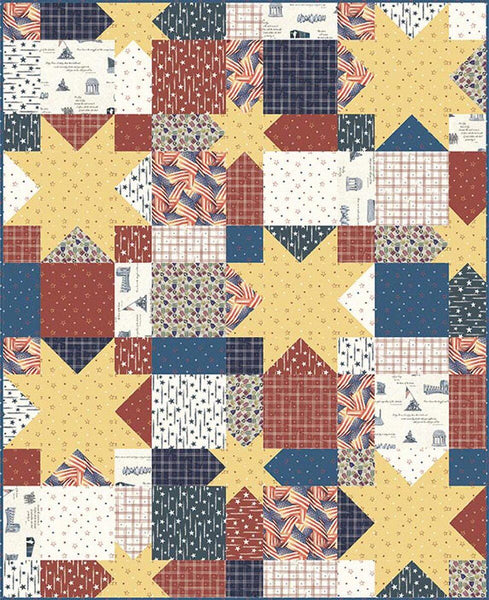 Stargazer Quilt PATTERN P147 by Villa Rosa Designs - Riley Blake Designs - Instructions Only - Stars Squares Quick Easy