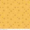 Image of American Honor Stars Yellow quilting cotton fabric by Vicki Gifford for Riley Blake Designs. Features stars on a yellow background. Cute Little Fabric Shop