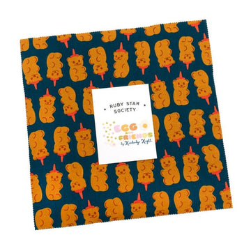 Egg & Friends Layer Cake 10" Stacker Bundle RS3106LC - Ru- Star - Moda Fabrics - 42-Piece Precut  - Quilting Cotton Fabric