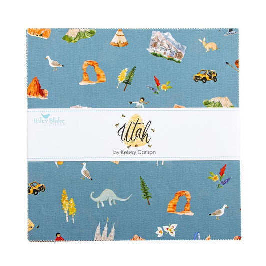 DEAL Utah 10" Stacker Bundle 10-17020-42 - Riley Blake Designs - 42-piece Precut - Quilting Cotton Fabric