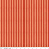 Image of Utah Stripes Orange quilting cotton fabric by Kelsey Carlson for Riley Blake Designs. Features stripes on an orange background. Cute Little Fabric Shop