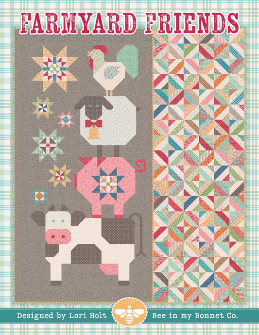 SALE Farmyard Friends Quilt PATTERN P051 - It's Sew Emma - Lori Holt - INSTRUCTIONS Only - Pieced - Fat Quarter Friendly
