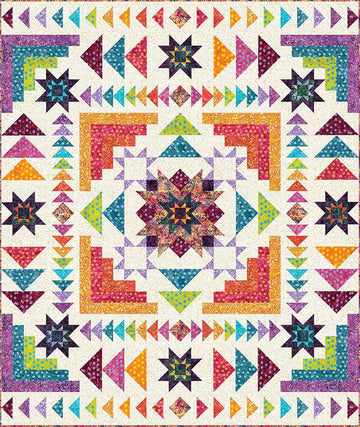 Expressions Batiks Hyperion Quilt Kit (Grab & Go) KTBT-1020 - Riley Blake Designs - Polka Pop Elementals - Quilting Cotton Fabric