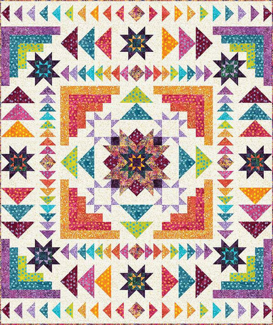 DEAL Expressions Batiks Hyperion Quilt Kit (Grab & Go) KTBT-1020 - Riley Blake Designs - Polka Pop Elementals - Quilting Cotton Fabric