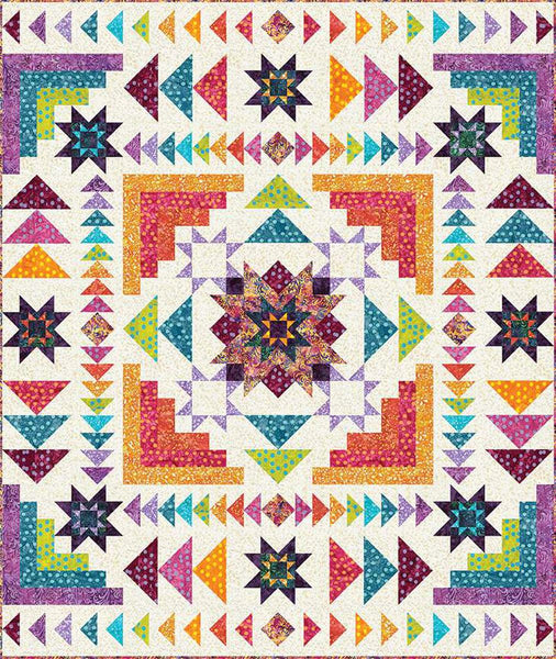 SALE Expressions Batiks Hyperion Quilt Kit (Grab & Go) KTBT-1020 - Riley Blake Designs - Polka Pop Elementals - Quilting Cotton Fabric