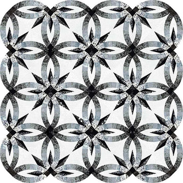 Expressions Batiks Achromatic Wedding Star Quilt No Box Kit KTBT-1006 - Quiltworx - Riley Blake Designs - Quilting Cotton Fabric