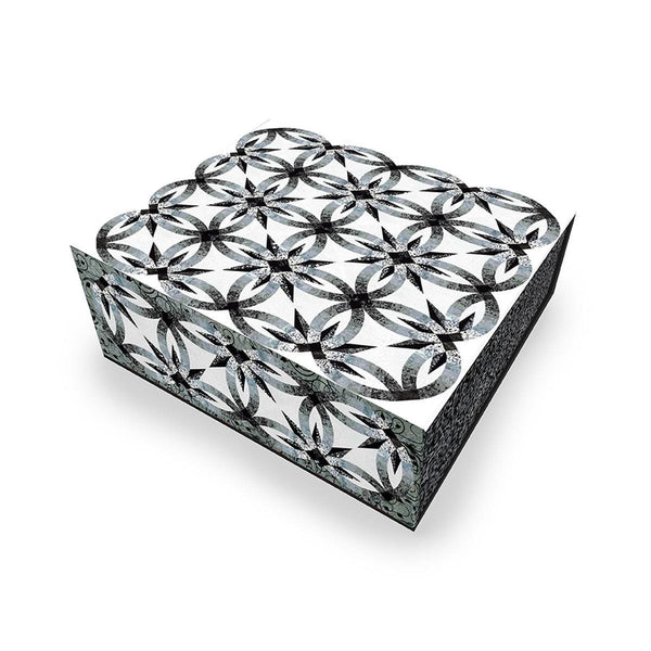 Expressions Batiks Achromatic Wedding Star Quilt Boxed Kit KTBT-1006 by Quiltworx - Riley Blake Designs - Quilting Cotton Fabric