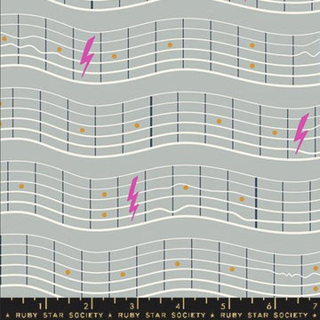 SALE Teddy & The Bears Music RS2105 Oyster - Moda Fabrics - Novelty Sheet Music - Quilting Cotton Fabric