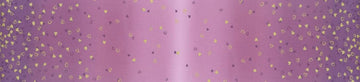 SALE I Heart Ombre METALLIC 10875 Mauve - Moda - Light to Darker Purple with Gold SPARKLE Stars - Quilting Cotton Fabric