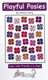 SALE Playful Posies Quilt Pattern HQ-138 - Melissa Corry - Moda Fabrics - INSTRUCTIONS Only - 10 Inch Stacker Friendly - Multiple Sizes