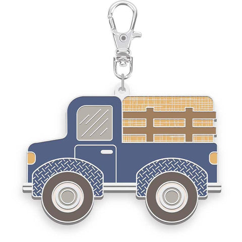 SALE Lori Holt Farmer's Daughter Enamel Happy Charm ST-46792 Haulin' Hay Truck - Riley Blake Designs - Farm Truck