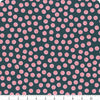 Fat Quarter End of Bolt Piece - Egg & Friends Smiley RS3094 Galaxy - Moda Fabrics - Happy Face - Ru- Star Society - Quilting Cotton Fabric