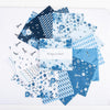 Blue Blooms & Threads Charm Pack 5" Stacker Bundle 5-17120-42 - Riley Blake Designs - 42-Piece Precut  - Quilting Cotton Fabric