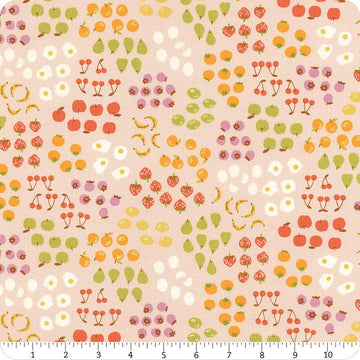 Egg & Friends Fruit RS3093 Vintage Pink - Moda Fabrics - Berries Apples - Ru- Star Society - Quilting Cotton Fabric