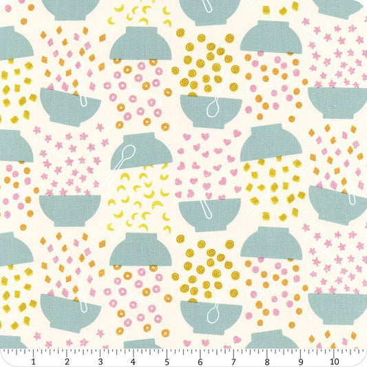 SALE Egg & Friends Flying Cereal RS3091 Natural - Moda Fabrics - Geometric - Ruby Star Society - Quilting Cotton Fabric