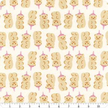 Egg & Friends Honey Bears RS3092 Natural - Moda Fabrics - Bottle Teddy Bear - Ru- Star Society - Quilting Cotton Fabric
