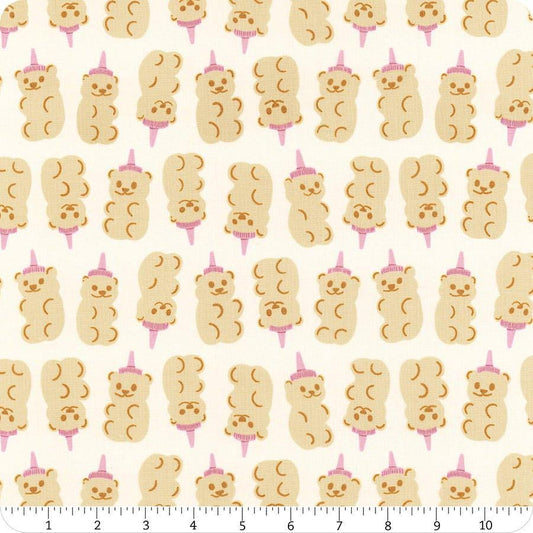 Egg & Friends Honey Bears RS3092 Natural - Moda Fabrics - Bottle Teddy Bear - Ru- Star Society - Quilting Cotton Fabric