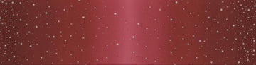 SALE Ombre Fairy Dust METALLIC 10871 Burgundy - Moda - Light to Darker Red with Silver SPARKLE Stars - Quilting Cotton Fabric