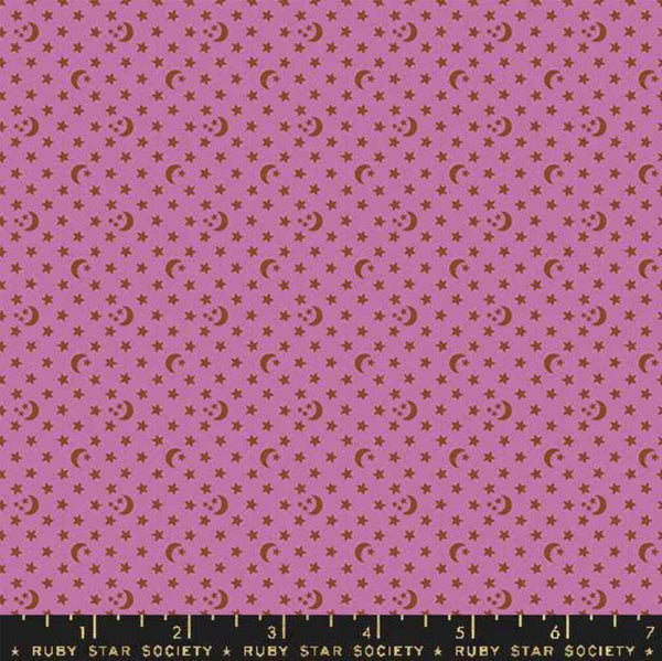 Ooh Lucky Lucky Stars RS4118 Heliotrope - Moda Fabrics - Celestial Moon Ditsy - Ruby Star Society - Quilting Cotton Fabric