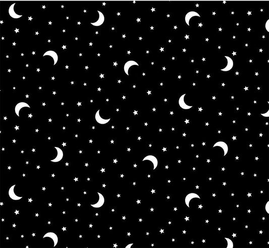 DEAL Hocus Pocus Boo Moon CG9742 Glow - Glow in the Dark Jack O Lantern Skull - Michael Miller - Quilting Cotton Fabric