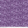2 yard 32" End of Bolt - Hydrangeas in the Garden Allover Floral Purple Fabric WIDEBACK 108" Wide - WB16839 - Riley Blake Quilting Cotton