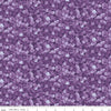 2yd 22" End of Bolt - Hydrangeas in the Garden Allover Floral Purple Floral Fabric WIDEBACK 108" Wide - WB16839 - Riley Blake Cotton Fabric