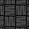 SALE Ladder Co. 1 Tall Ladder Black - Michael Miller Fabrics - Ladder Company One Ladders Geometric Children's - Quilting Cotton Fabric