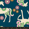 Carousel Canvas Horse RS0101 Light Galaxy - Moda Fabrics - Novelty Horses Vintage Retro - Ru- Star Society - Quilting Cotton Fabric