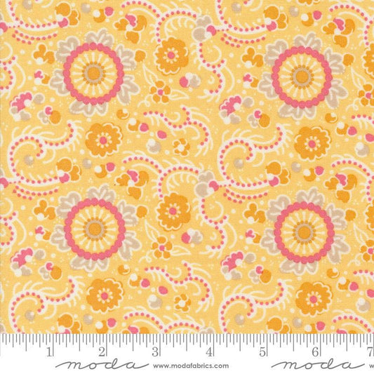 SALE Sunday Brunch Blintz 30751 Mimosa - Moda Fabrics - Geometric Abstract Florals - Quilting Cotton Fabric
