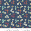 SALE Seaglass Summer Beach 43181 Indigo Sea - Moda Fabrics - Flowers Floral Petals Blossoms - Quilting Cotton Fabric
