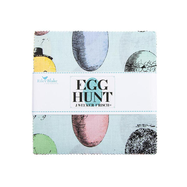 Egg Hunt Charm Pack 5" Stacker Bundle 42 pieces 5-17140-42 - Riley Blake Designs - Precut Pre cut - Quilting Cotton Fabric