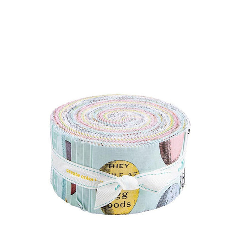 SALE Egg Hunt 2.5 Inch Rolie Polie Jelly Roll 40 pieces RP-17140-40 - Riley Blake Designs - Precut Bundle - Quilting Cotton Fabric