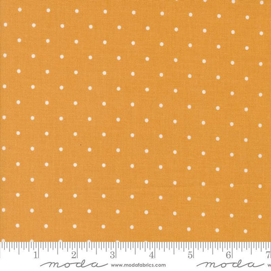 27" End of Bolt - SALE Magic Dot 5230 Goldie - Moda Fabrics - Polka Dots Dotted - Quilting Cotton Fabric