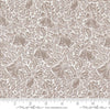 SALE Berry & Pine Bells 5242 Snow - Moda Fabrics - Christmas Bells Holly Leaves Leaf - Quilting Cotton Fabric