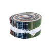 Plaid-Venture Club 2.5 Inch Rolie Polie Jelly Roll 40-Piece RP-17040-40 - Riley Blake Designs - Precut Bundle - Quilting Cotton Fabric