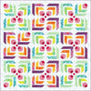 Sweet & Spiffy Quilt PATTERN P180 - Wendy Sheppard - Riley Blake Designs - INSTRUCTIONS Only - Log Cabin Blocks - Square Quilt