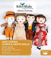 SALE Machine Embroidery Jane Austen Ladies & Gents Dolls INSTRUCTION ME100JAD24R5 - Riley Blake Designs - Multiple Sizes