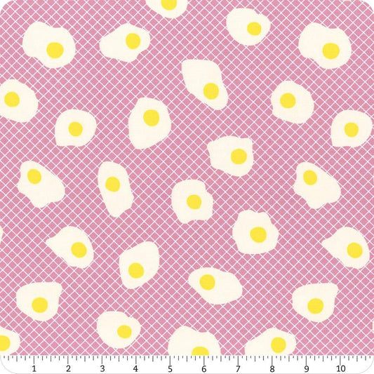 SALE Egg & Friends Fried Eggs RS3090 Kiss - Moda Fabrics - Breakfast - Ruby Star Society - Quilting Cotton Fabric