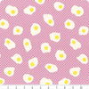 SALE Egg & Friends Fried Eggs RS3090 Kiss - Moda Fabrics - Breakfast - Ru- Star Society - Quilting Cotton Fabric
