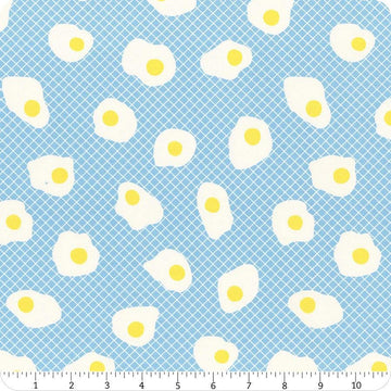 Egg & Friends Fried Eggs RS3090 Altitude - Moda Fabrics - Breakfast - Ru- Star Society - Quilting Cotton Fabric
