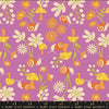 Animal Animal Snail RS5163 Heliotrope - Moda Fabrics - Retro Snails Floral Flowers Mushroom - Ru- Star Society - Cotton Fabric